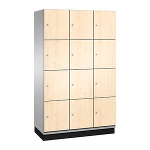 CP Spind Cambio lichtgrau, birke 45103-32 S10060, 12 Schließfächer 120,0 x 52,5 x 198,0 cm