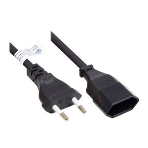 Good Connections Euro-Verlängerung Typ C schwarz 0,2m