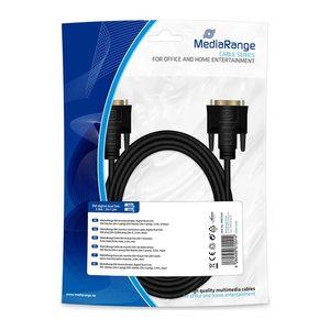 MediaRange DVI Anschlusskabel 2x DIV (24+1-polig) 2m schwarz