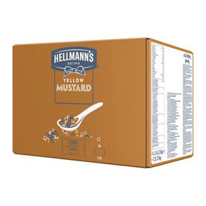 HELLMANN’S YELLOW MUSTARD Beutel für Dispenser 3x 2,5 kg, 3 St.