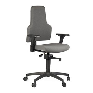 meychair Bürostuhl Workster Basic One, 79509 Stoff grau, Gestell schwarz