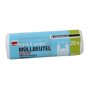 quickpack Müllbeutel frisch & sauber 25,0 l transparent, 20 St.