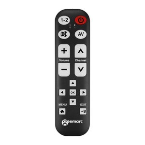 Geemarc TV-15 Universalfernbedienung lernfähig große Schrift