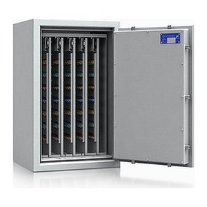 ISS safe4key Schlüsseltresor lichtgrau mit 600 Haken, Doppelbartschloss, 50,0 x 42,0 x 80,0 cm, 1 St.