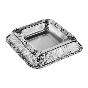 STARPAK Einweg-Aschenbecher silber 12,5 x 12,5 cm, 50 St.