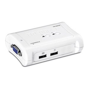 TRENDnet KVM Switch 2-Port VGA/USB mit Kabeln