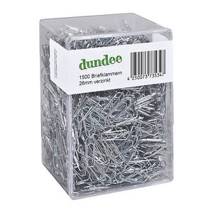 dundee Büroklammern silber glanzverzinkt, 1.500 St.