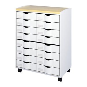 PAPERFLOW Bürowagen grau 55,2 x 35,0 x 74,5, ohne Rollen 69,0 cm