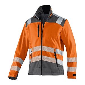 KÜBLER® unisex Warnjacke REFLECTIQ warnorange, anthrazit Größe M
