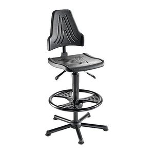 meychair XXL Arbeitsdrehstuhl W19-25-H-PU-FR3 schwarz