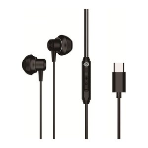 CONCEPTRONIC Headset Ohrhörer USB-C/Mikro/Ergono./+ 1.20m sw