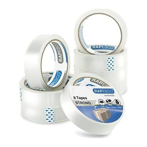 RAPESCO® Klebefilm transparent 25,5 mm x 66,0 m 8 Rollen