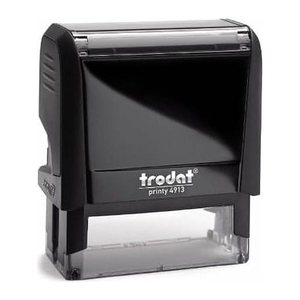 trodat Textstempel, individualisierbar printy 4913 selbstfärbend schwarz mit Logo, 1 St. -  Nachträglich per Gutschein personalisieren