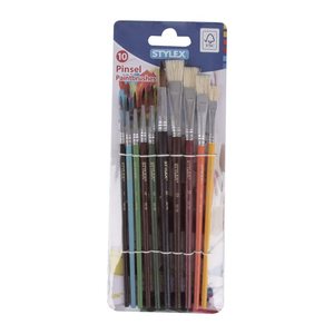 TOPPOINT Pinsel-Set Größe 1, 2, 3, 4, 6, 8, 10, 12, 10-teilig