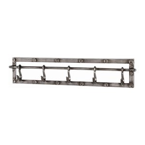HAKU Möbel Wandgarderobe 15890 anthrazit Metall 5 Haken 73,0 x 15,0 cm, 1 St.