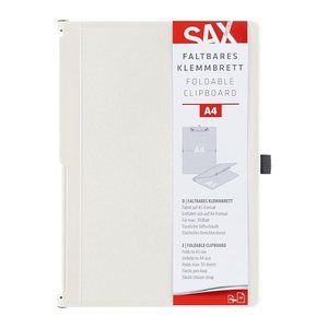 sax design Klemmbrett 2-750-10 DIN A5 auf DIN A4 kokos Kunststoff, 1 St.