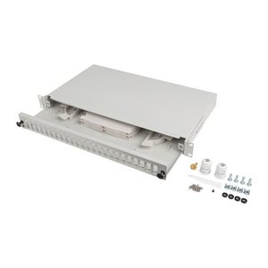 LANBERG 19" Fiber Patchpanel 1U 24xSC DUPLEX/24xLC QUAD gr