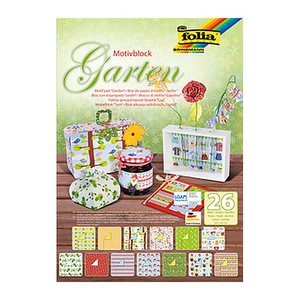 folia Motivblock Garten farbsortiert 80/270 g/qm 26 St.