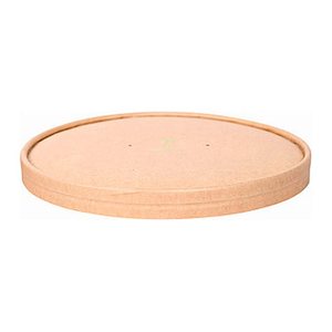 NATURE Star Deckel für Einweg-Salatschalen braun Ø 18,5 cm, 50 St.