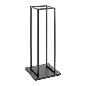 HAKU Möbel Kaminholzregal 37592 schwarz 33,0 x 33,0 x 85,0 cm