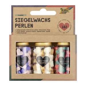 folia Siegelwachs Perlen CLASSIC mehrfarbig 162 St.