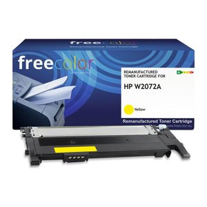Freecolor Toner HP W2072A yellow mit chip 1000p kompatibel