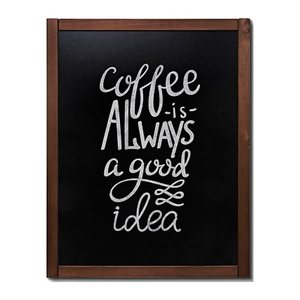 Showdown® Displays Kreidetafel Natura 70,0 x 90,0 cm Dark Wood