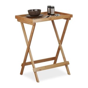 relaxdays Tablett braun rechteckig 50,0 x 38,5 cm, 1 St.
