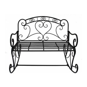 Garden Pleasure Schaukelbank DARES 504664 schwarz Metall 110,0 cm