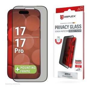 DISPLEX® Privacy Glass Display-Schutzglas für Apple iPhone 17, iPhone 17 Pro