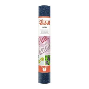 Siser® Glitzer Transferfolien für Schneideplotter blau 30,0 x 50,0 cm,  1 Rolle