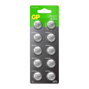 GP Knopfzellen CR2032 Lithium 3,0 V, 10 St.