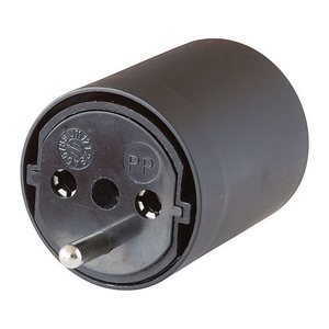 Brennenstuhl FIX-Adapter DE/CH schwarz 230V 3pol T12-Schuko