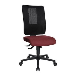 Topstar Bürostuhl Open X (N), OX1000 G270 Stoff rot, Gestell schwarz