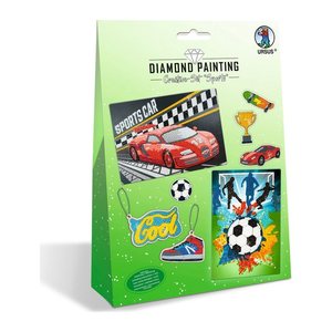 URSUS® Diamond Painting 6x Motive Sports  mehrfarbig