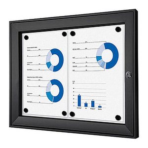 Showdown® Displays Schaukasten schwarz 2x DIN A4 52,1 x 2,3 x 38,8 cm, 1 St.
