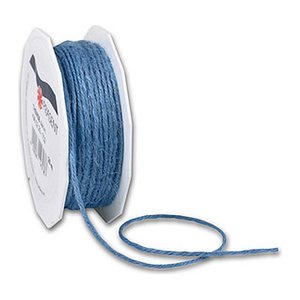 PRÄSENT Kordel Jute matt blau 2,0 mm x 25,0 m