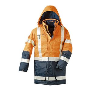 elysee® Herren Warnjacke WALLACE orange, marine Größe 4XL