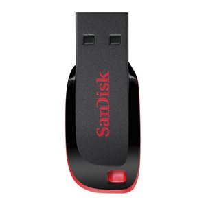 SanDisk USB-Stick Cruzer Blade schwarz, rot 128 GB, 1 St.