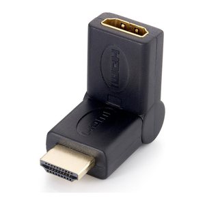 Equip HDMI Knickadapter 1920x1080/60Hz St/Bu 180° schwarz Polybeutel