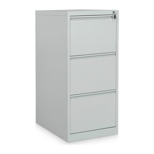 Stahl-Hängeregisterschrank (3 Schübe) – Einbahnig in Lichtgrau