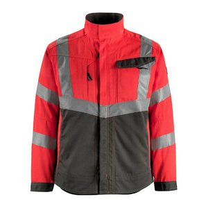 MASCOT® unisex Warnjacke Oxford  rot, anthrazit Größe M