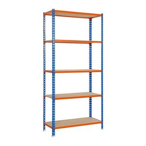 Simonrack Schwerlastregal MADERCLICK 5 458100025189045 orange, blau, braun 90,0 x 40,0 x 180,0 cm