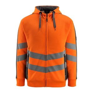 MASCOT® unisex Warnschutz-Langarmshirt Corby warnorange, anthrazit Größe 4XL, 1 St.