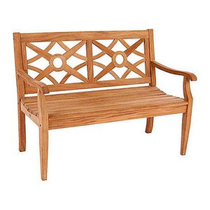 Garden Pleasure Gartenbank SAYANG 940290 braun Holz 120,0 cm