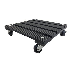WAGNER® design yourself Pflanzenroller WPC GH 0520 Kunststoff anthrazit quadratisch 29,0 x 29,0 x 7,2 cm, 1 St.