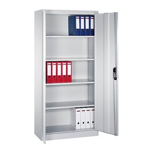 CP Stahlschrank C 2000 Acurado 9260-000 S11615 lichtgrau, weißaluminium 4 Fachböden 93,0 x 40,0 x 195,0 cm, aufgebaut, 1 St.