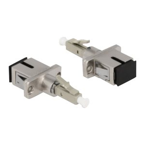 DELOCK LWL Hybrid Kupplung LC Simplex St zu SC Bu beige