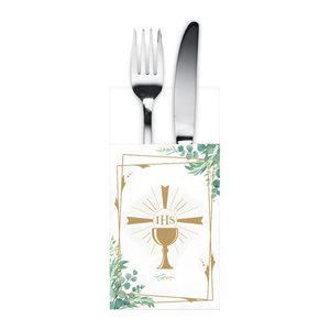 PAPSTAR Servietten champagner 3-lagig 40,0 x 40,0 cm, 50 St.