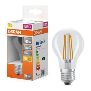 OSRAM LED-Lampe RETROFIT CLASSIC A 60 E27 6,5 W klar, 1 St.